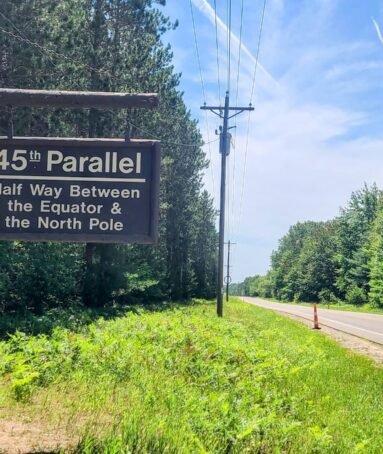 45th Parallel Sign Gaylord