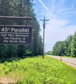 45th Parallel Sign Gaylord