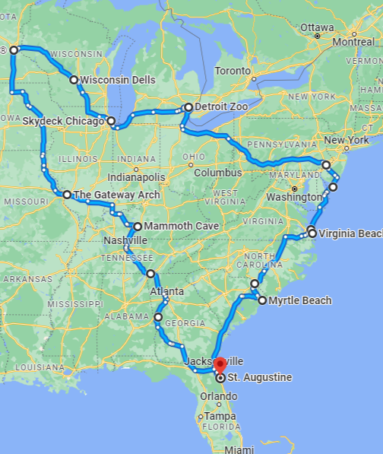 Back To School Road Trip Itinerary