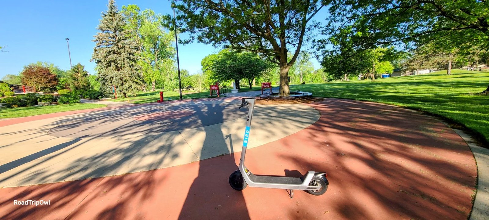 A scooter rental in Chippewassee Park, Midland, Michigan.