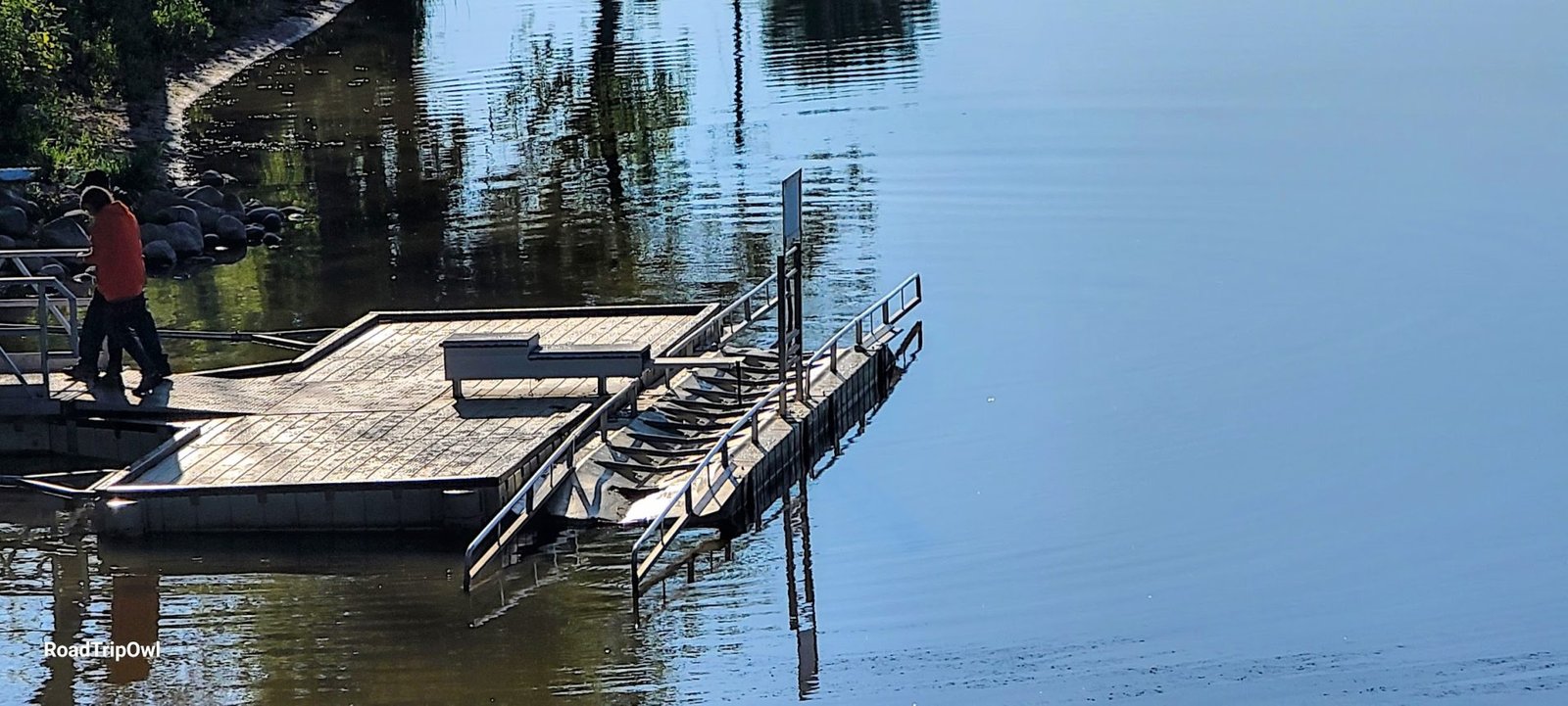 KAYAK LAUNCH in Chippewassee Park, Midland, Michigan.