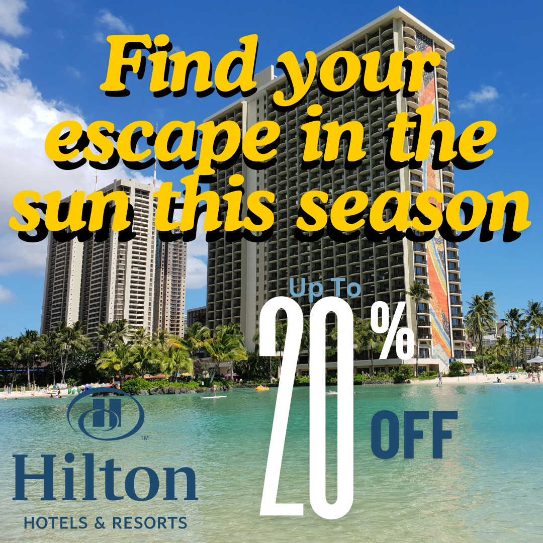 Find your escape in the sun this season and enjoy extra savings of up to 20% off!