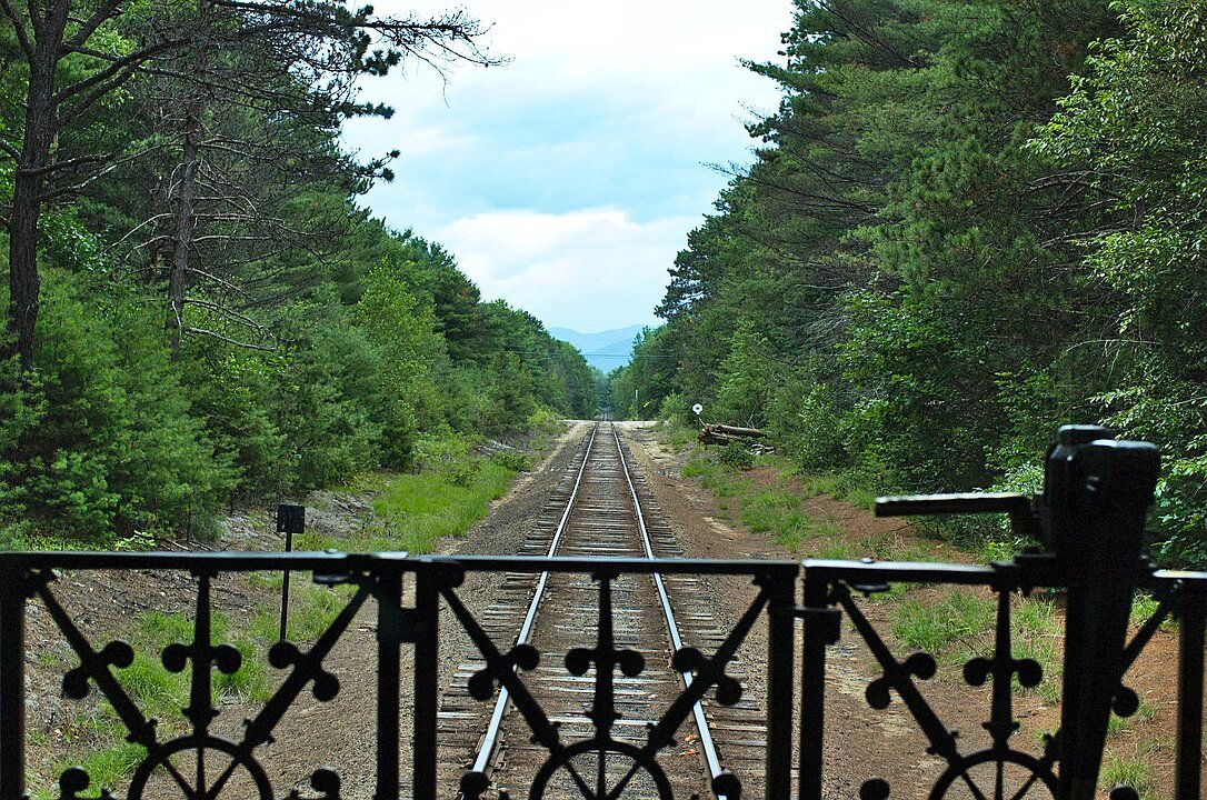 view from rear deck