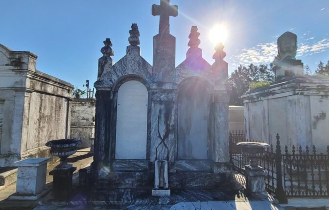 tombs in a cemetery