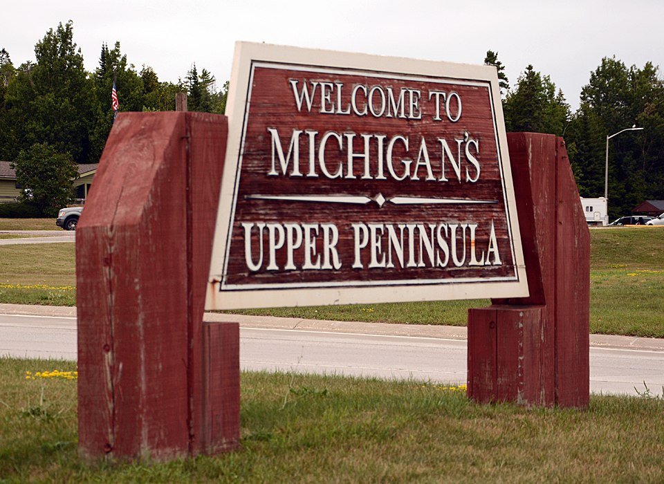 Michigan upper peninsula sign