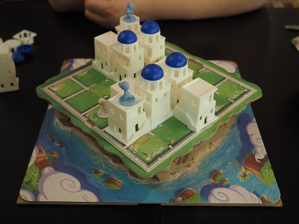 Santorini game board