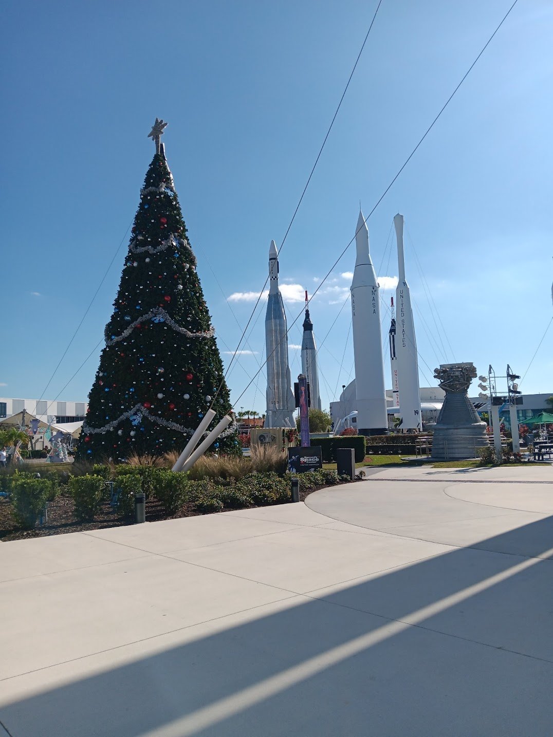 Kennedy Space Center in florida christmas time