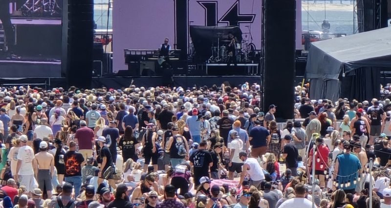 Crowd at Lit at Boardwalk Rock Ocean City Maryland