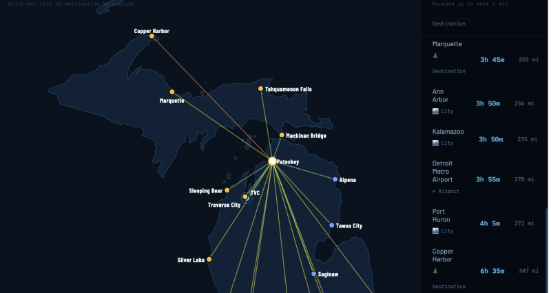 michigan-drive-time-map
